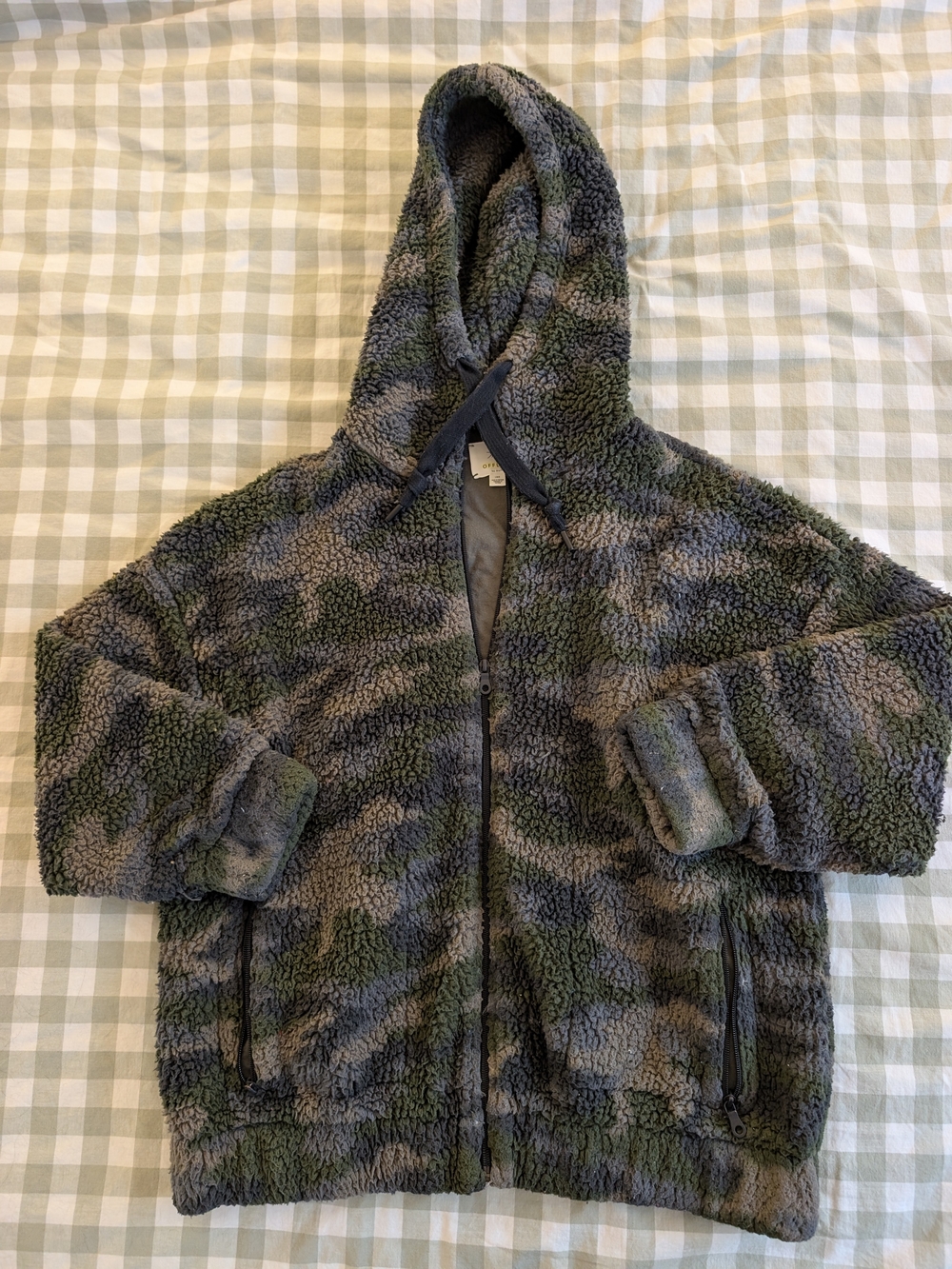 aerie Offline Sherpa Camo Hoodie